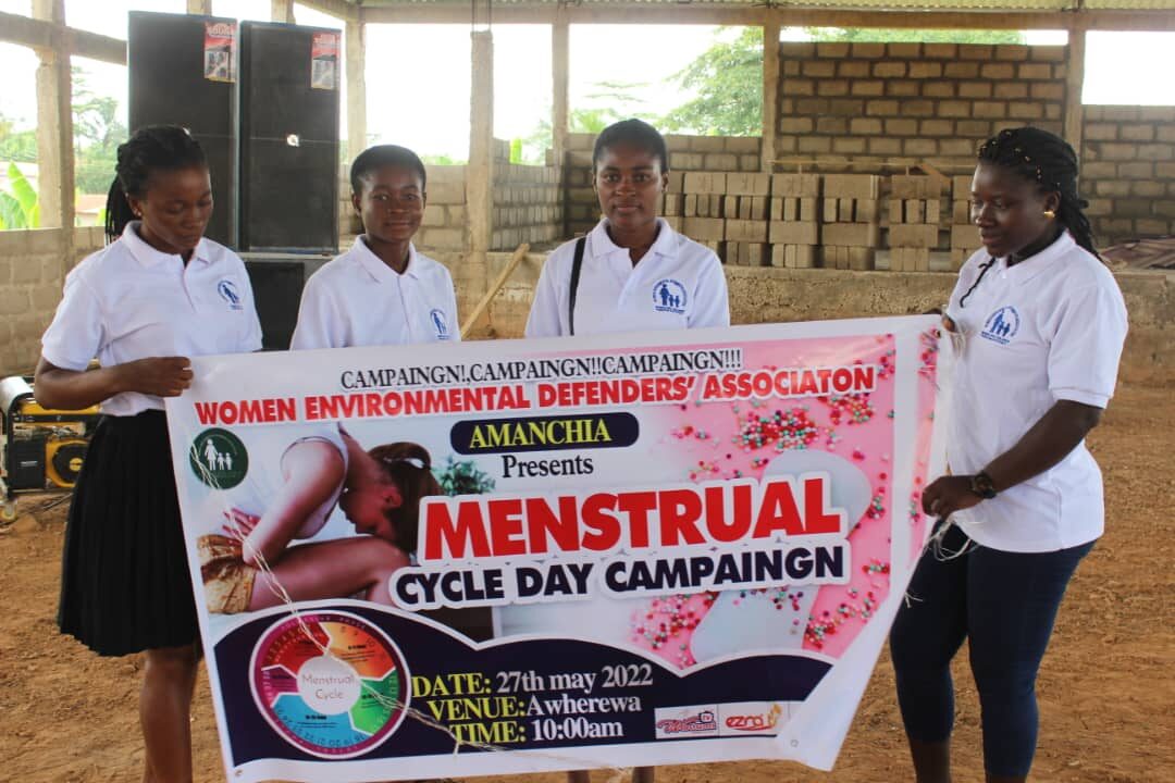 WOMEN ENVIRONMENTAL DEFENDERS’ ASSOCIATION HOLDS MENSTRUAL CYCLE CAMPAIGN FOR STUDENTS