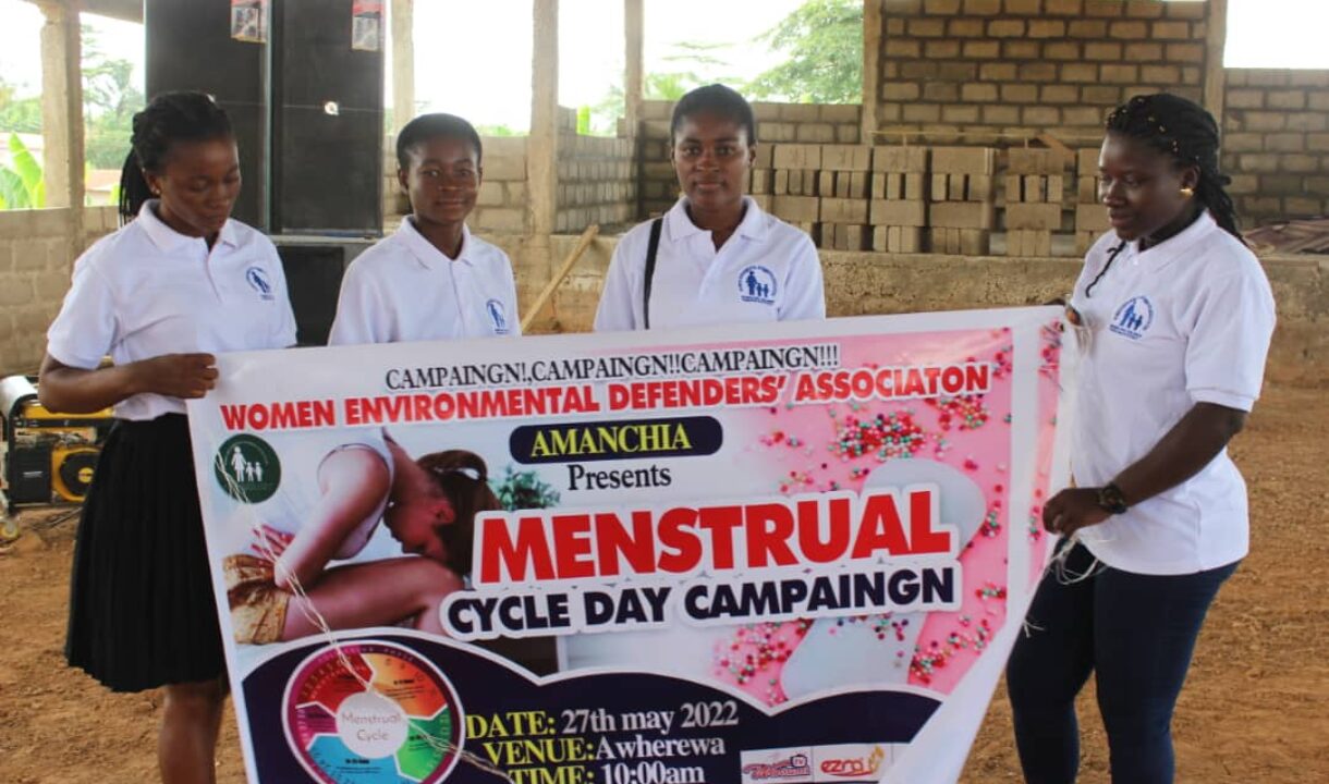 WOMEN ENVIRONMENTAL DEFENDERS’ ASSOCIATION HOLDS MENSTRUAL CYCLE CAMPAIGN FOR STUDENTS