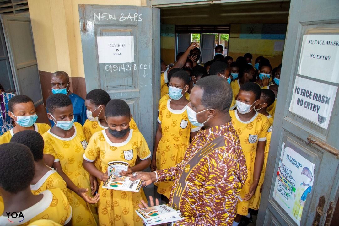 DR ADUTWUM HONOURS HIS PROMISE TO ST. MARY’S R/C GIRLS BASIC SCHOOL IN ACCRA