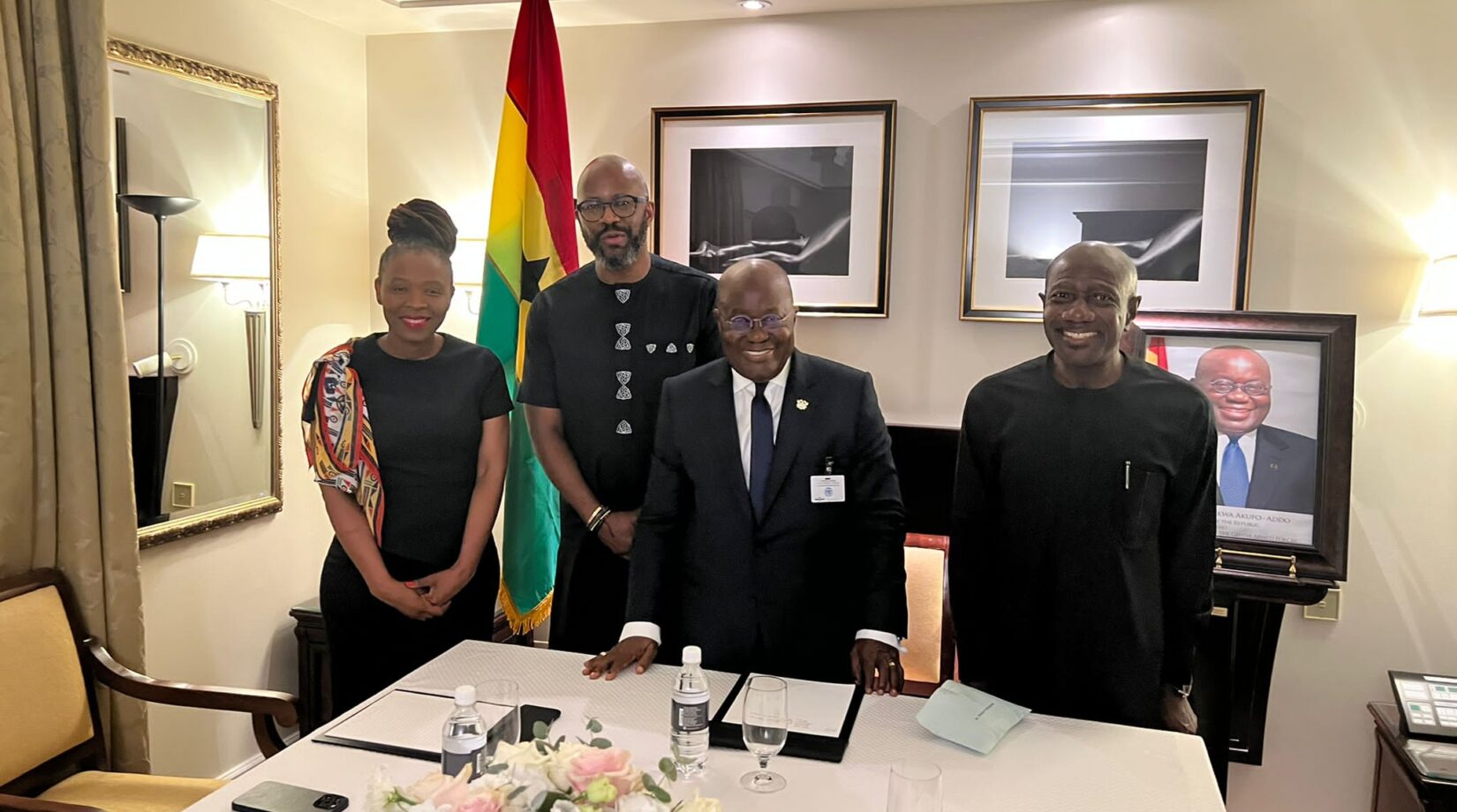 Just in! MTN DELEGATION MEETS GHANA’S PRESIDENT AKUFO-ADDO