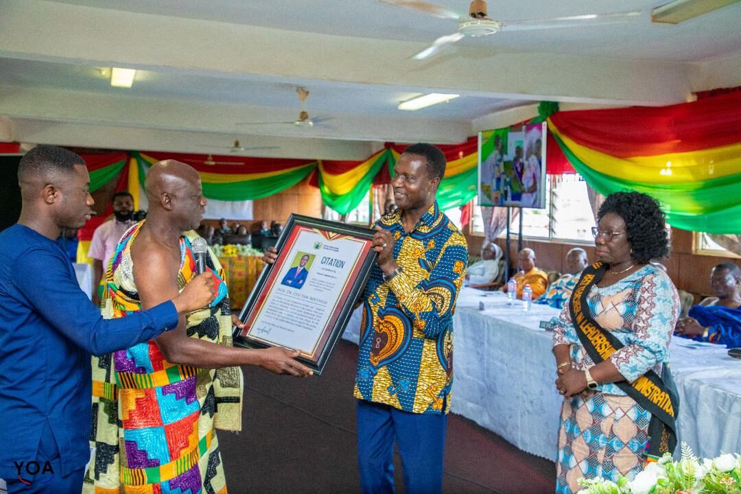 Bono Regional House of Chiefs honour Education Minister