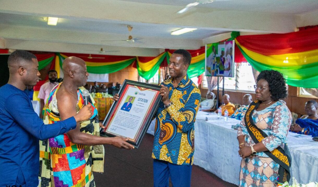 Bono Regional House of Chiefs honour Education Minister