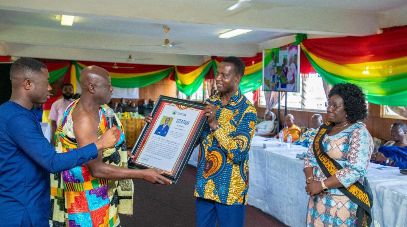 Bono Regional House of Chiefs honour Education Minister