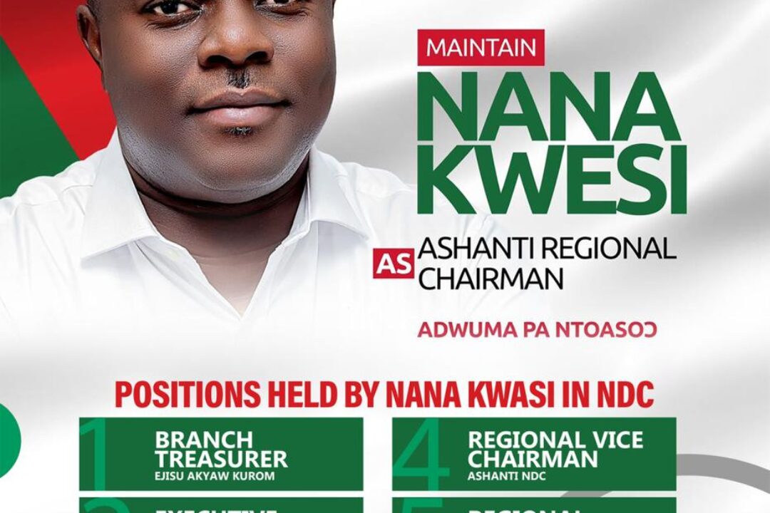 NDC Internal elections:Nana Kwasi retains seat as Ash regional chairman