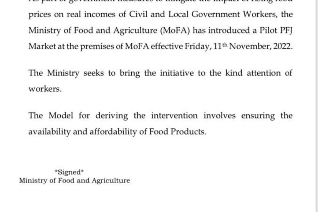 ECONOMIC HARDSHIP:MoFA TO THE RESCUE OF CIVIL AND LOCAL GOV’T WORKERS!