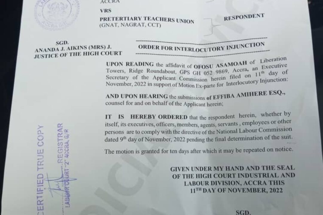 JUST IN:Teacher unions call off strike after court order