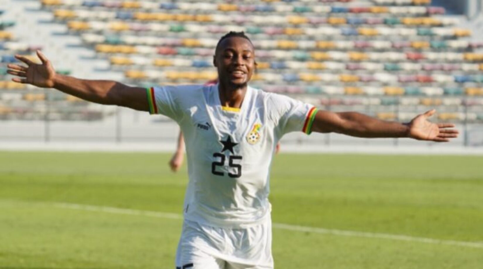 BIG JUBILATION…as Antoine Semenyo scores first Black Stars goal ahead of 2022 FIFA World Cup