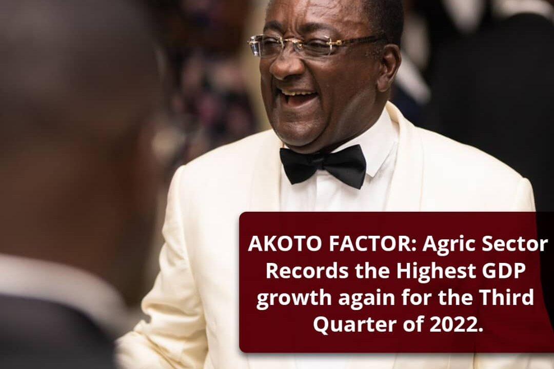 REPORT: Agric Sector Records Highest GDP GROWTH Again for the 3RD QUARTER of 2022