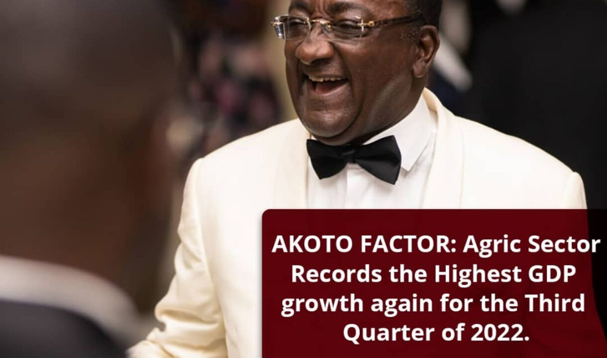 REPORT: Agric Sector Records Highest GDP GROWTH Again for the 3RD QUARTER of 2022