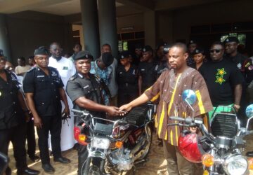 Fight against Crime:KROFROM EAST ASSEMBLY MEMBER DONATES MOTOR BIKES TO POLICE