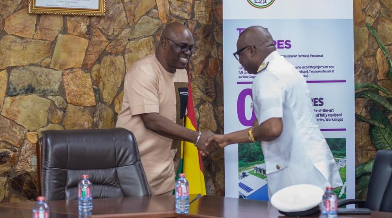 GHANA ARMED FORCE DELEGATION PAYS COURTESY CALL ON GET-FUND ADMINISTRATOR