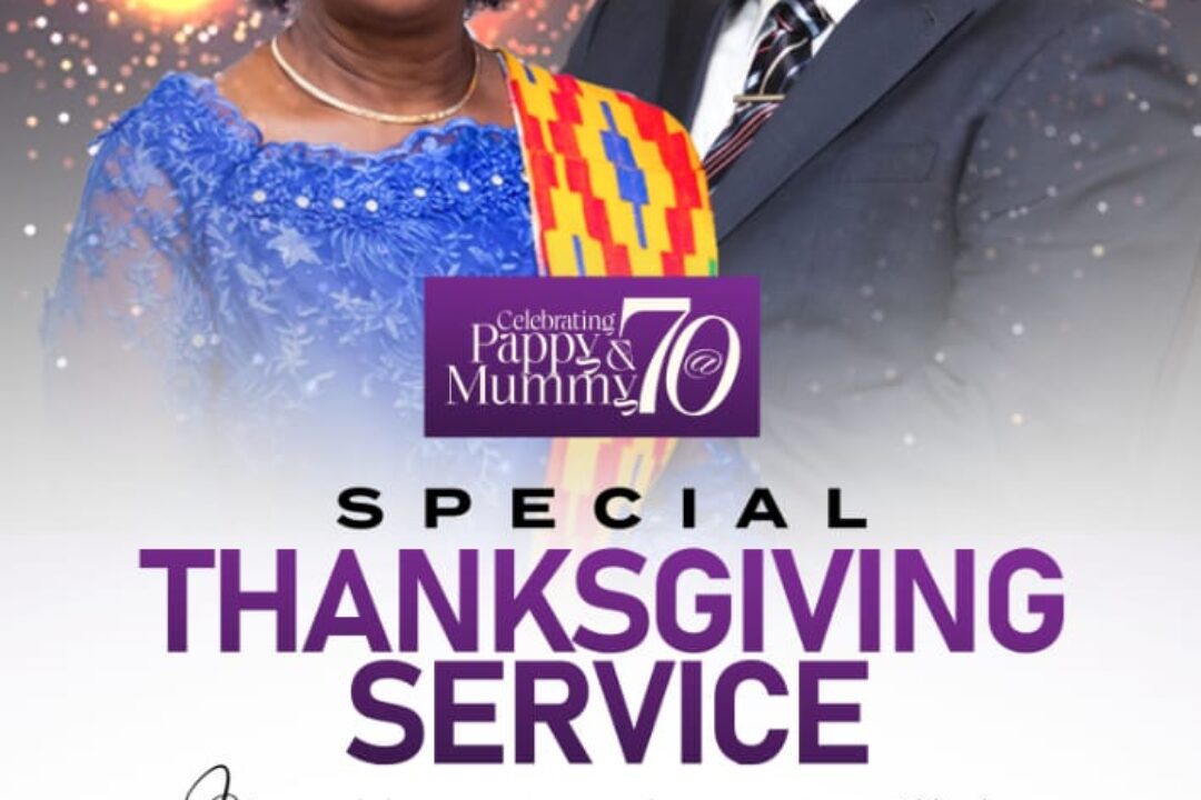 House of Faith Ministries to celebrate 70th Anniversary for Rev. Alfred Nyamekye and Wife