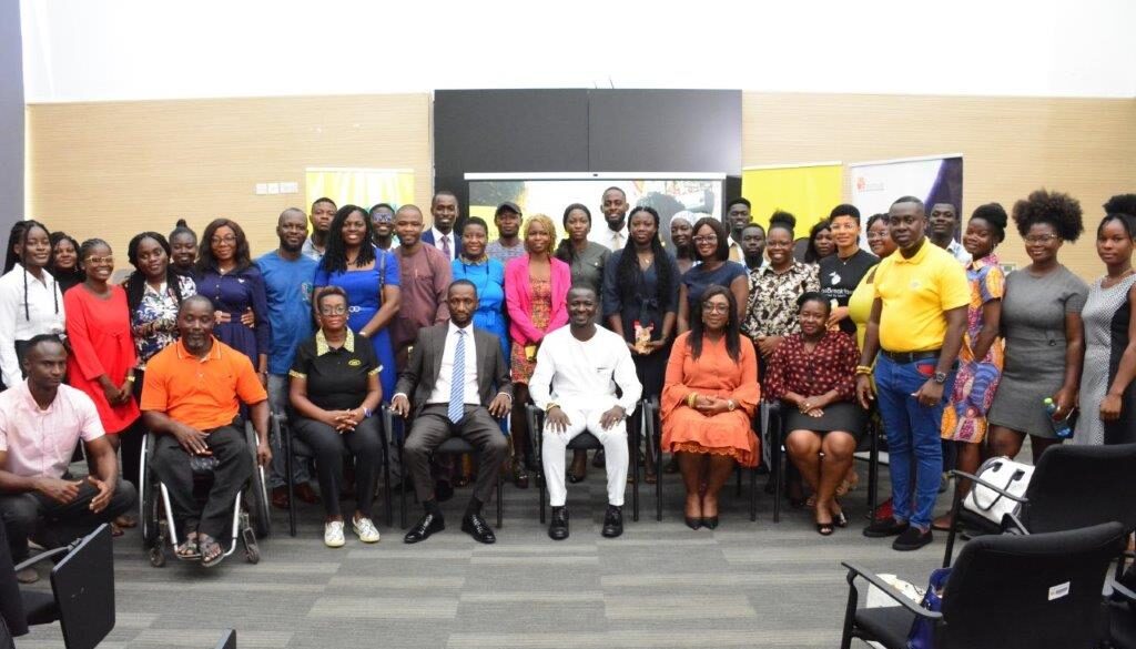 A group picture with MTN Team, Partners and Young Entrepreneurs