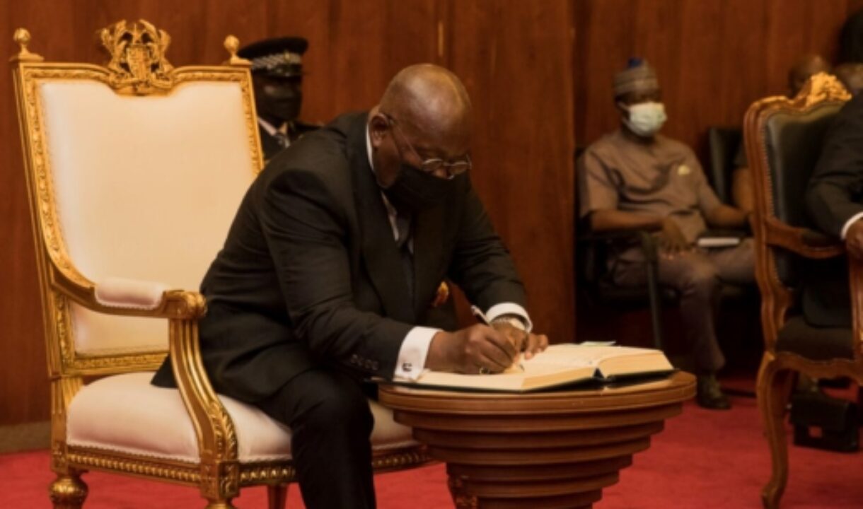 OFFICIAL:Akufo-Addo signs 3 new tax bills into law