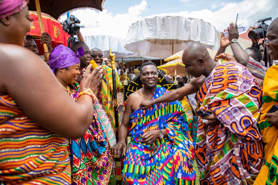 DR ADUTWUM INSTALLED TEPA NKOSUOHENE FOR HIS IMMENSE CONTRIBUTION TO EDUCATION