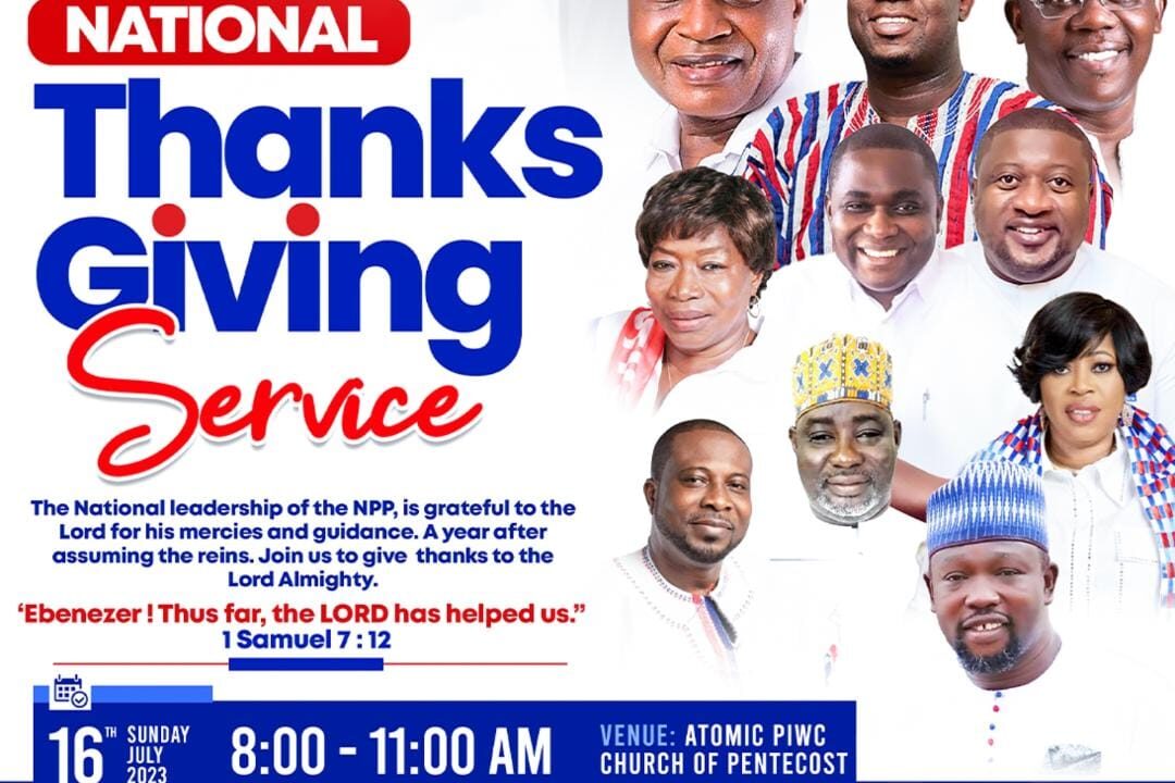 NPP PRESENTS NATIONAL THANKSGIVING SERVICE