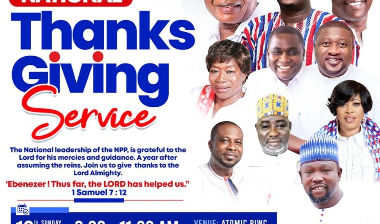NPP PRESENTS NATIONAL THANKSGIVING SERVICE