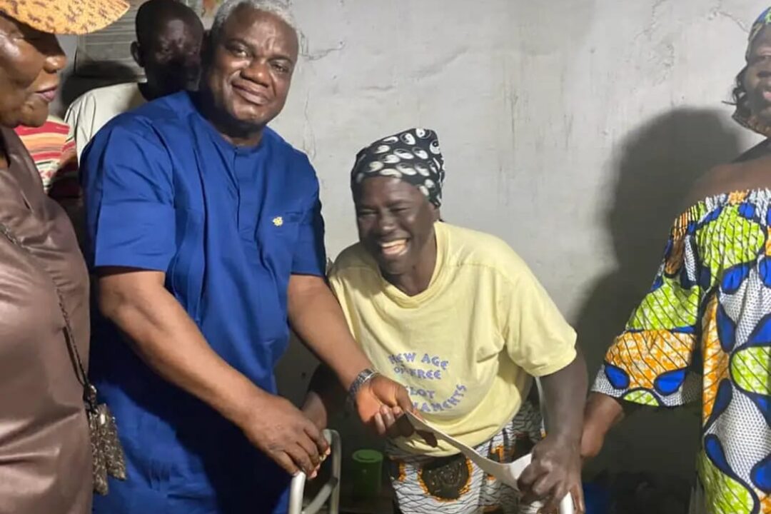 Hon Benjamin Narteh Ayiku Pays Surprise Visit and Supports Aged in Ledzokuku