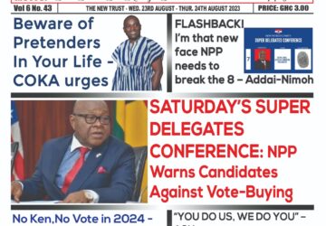 Wed.23rd August,2023 Edition of The New Trust Newspaper