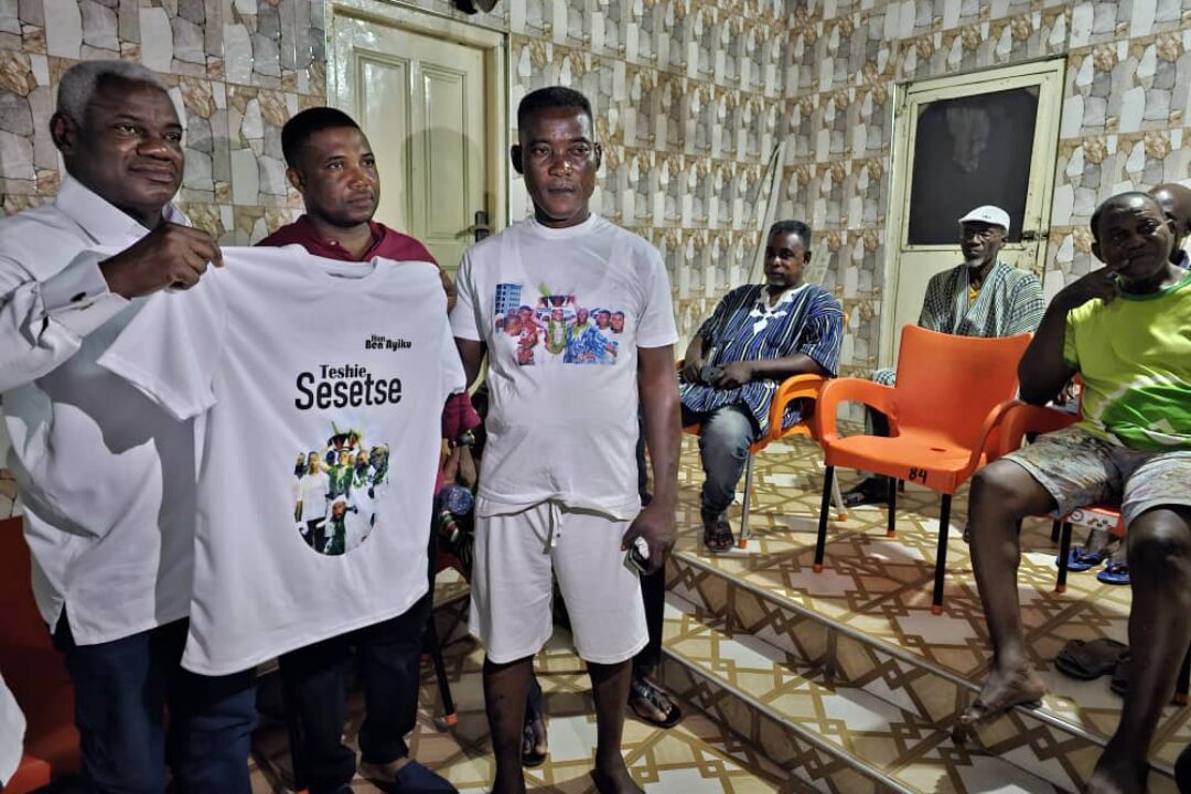 Hon  Benjamin Narteh Ayiku Donates Official 2023 Sesetse Chemise to support Teshie Homowo Festival