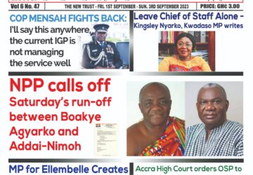 Friday,1st Sept.2023 Edition of The New Trust Newspaper