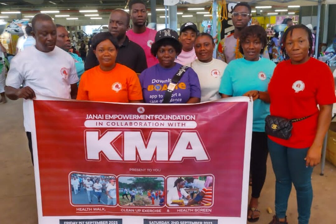 Janai Empowerment Foundation Hits Ground Running with Massive Heath Screening and Clean-up exercise