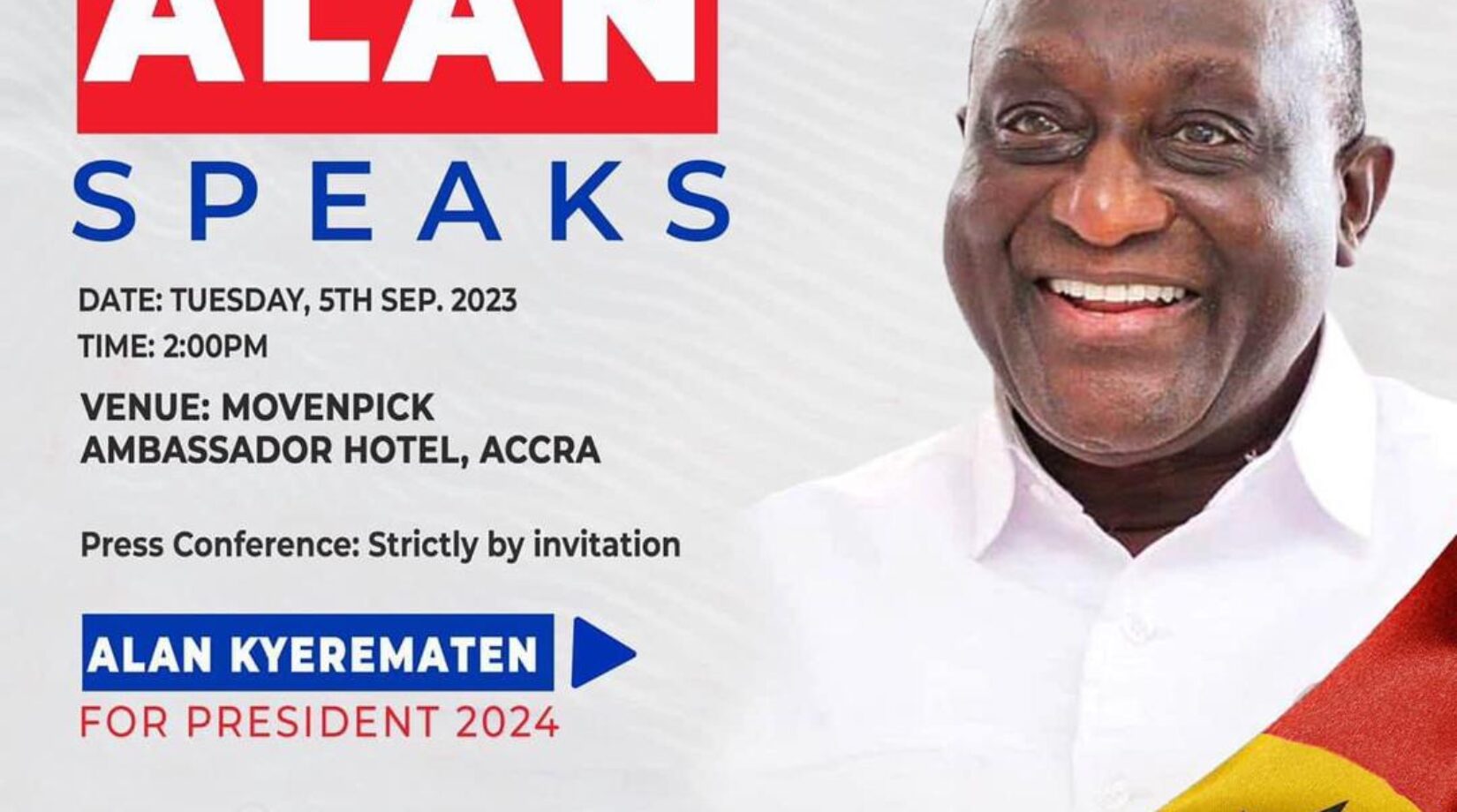 JUST IN:Alan Cash Withdraws from NPP Flagbearer Elections