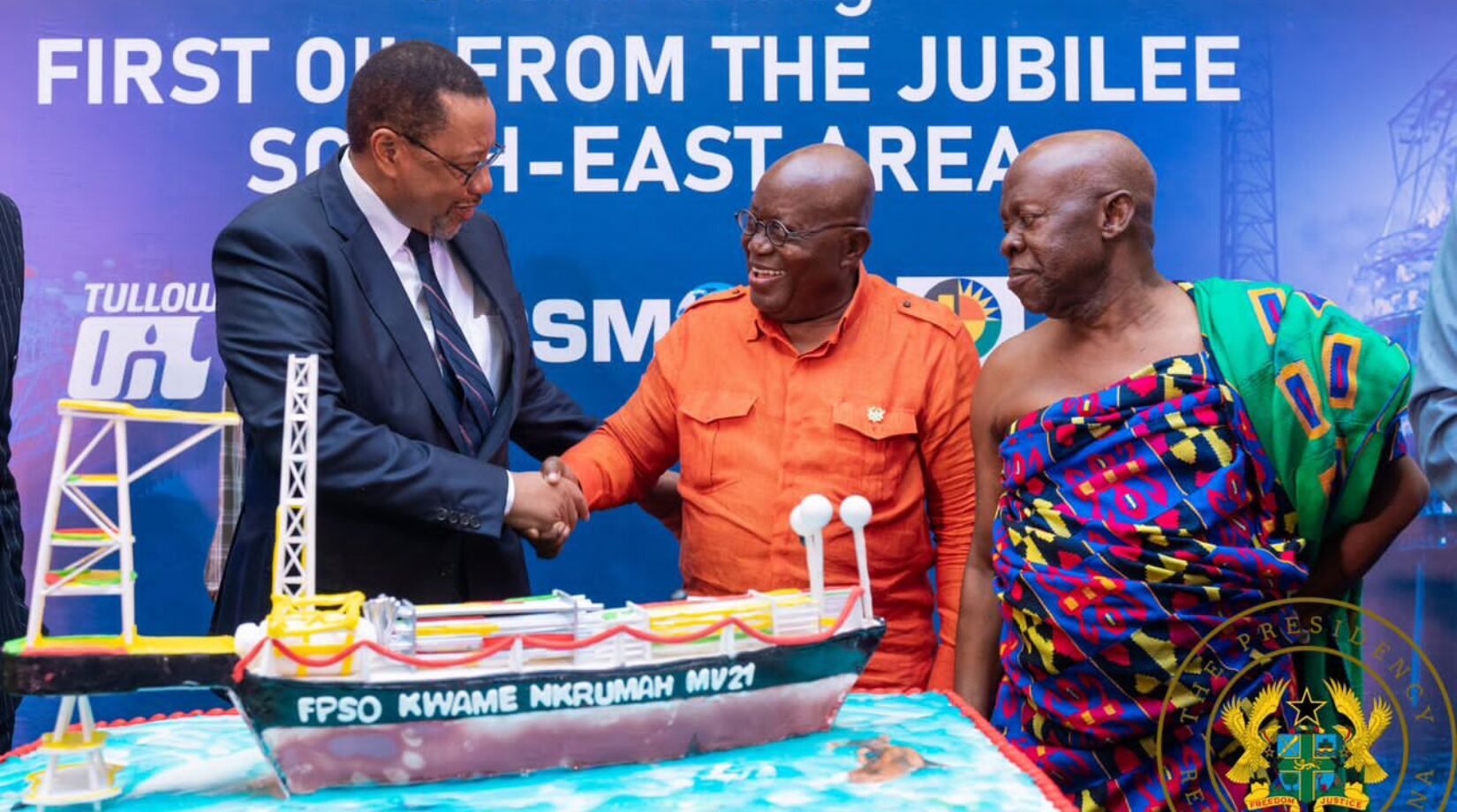 PRES. AKUFO-ADDO COMMISSIONS FIRST OIL FROM JUBILEE SOUTH EAST OIL FIELD PROJECT
