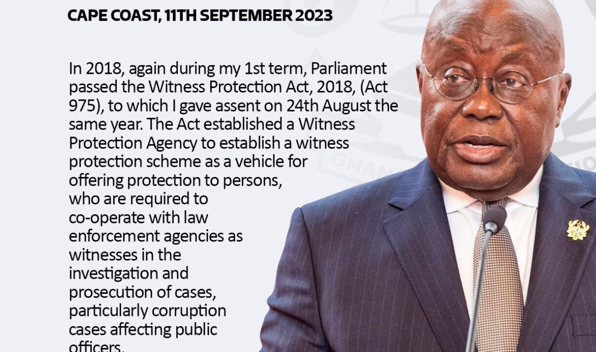 “I DO NOT CLEAR APPOINTEES OF CORRUPTION ALLEGATIONS; THAT IS NOT MY JOB” PRES. AKUFO-ADDO