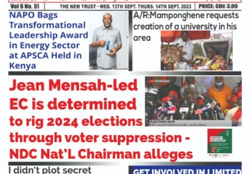 Wednesday,13th September,2023 Edition of The New Trust Newspaper