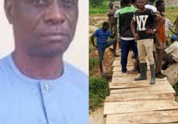 A/R:Ahafo Ano South DCE Fixes Dilapidated Bridge to Save Lives