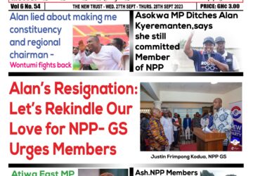 Wednesday,27th September,2023 Edition of The New Trust Newspaper