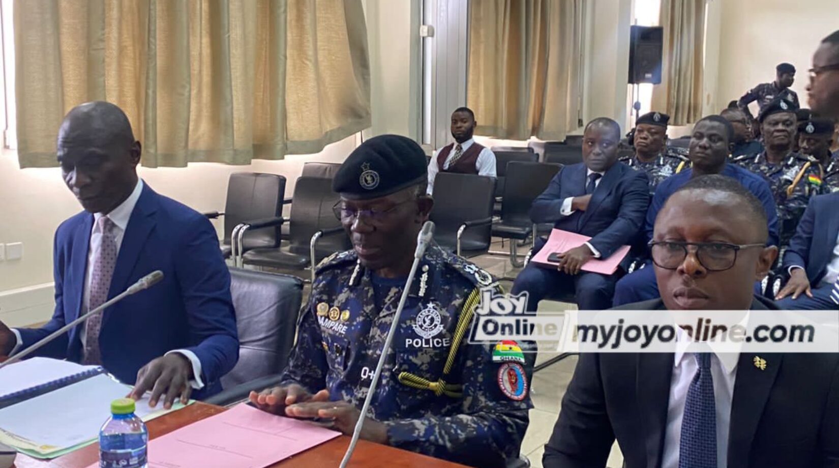 IGP Dr.Akuffo Dampare testifies before committee over leaked tape plotting his removal