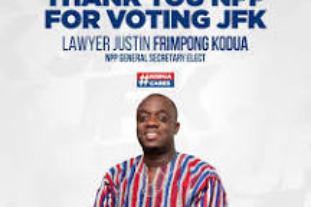 Justin Kodua Frimpong brings maturity to NPP’s internal Elections Management-Top Broadcast Journalist