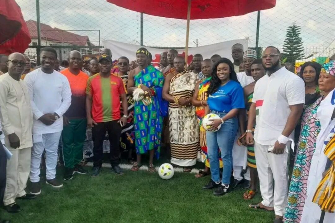 Gov’t commissions 151st Astroturf at Kotei in Oforikrom Municipality