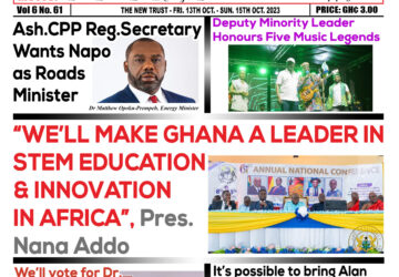 Friday,13th October,2023 Edition of The New Trust Newspaper