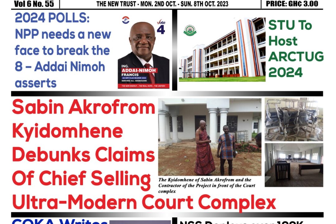 Monday,2nd October,2023 Edition of The New Trust Newspaper