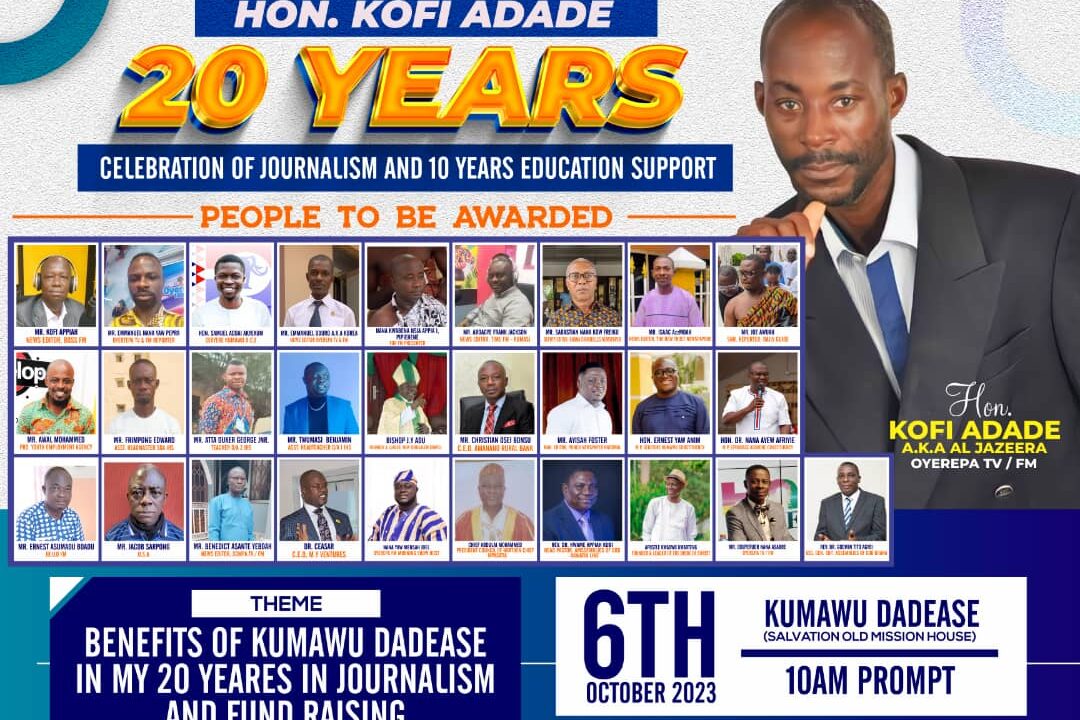 Kumawu-Dadease community has benefited massively from my 20 years as a journalist, assembly member – Hon. Kofi Adade asserts