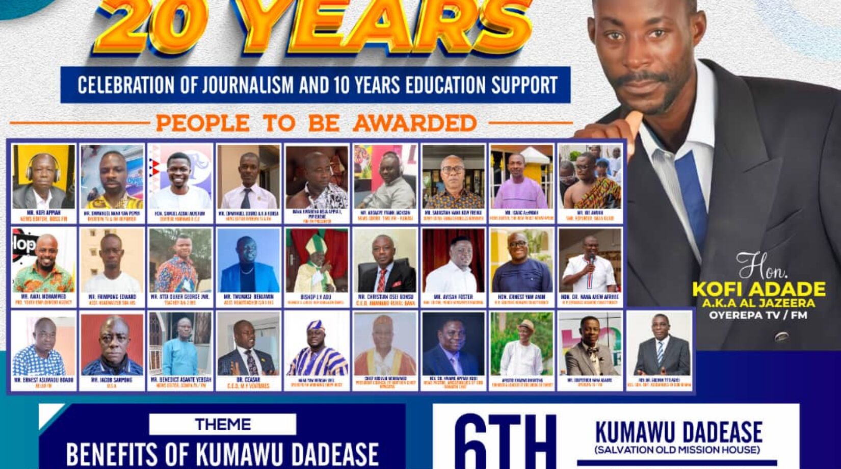 Kumawu-Dadease community has benefited massively from my 20 years as a journalist, assembly member – Hon. Kofi Adade asserts