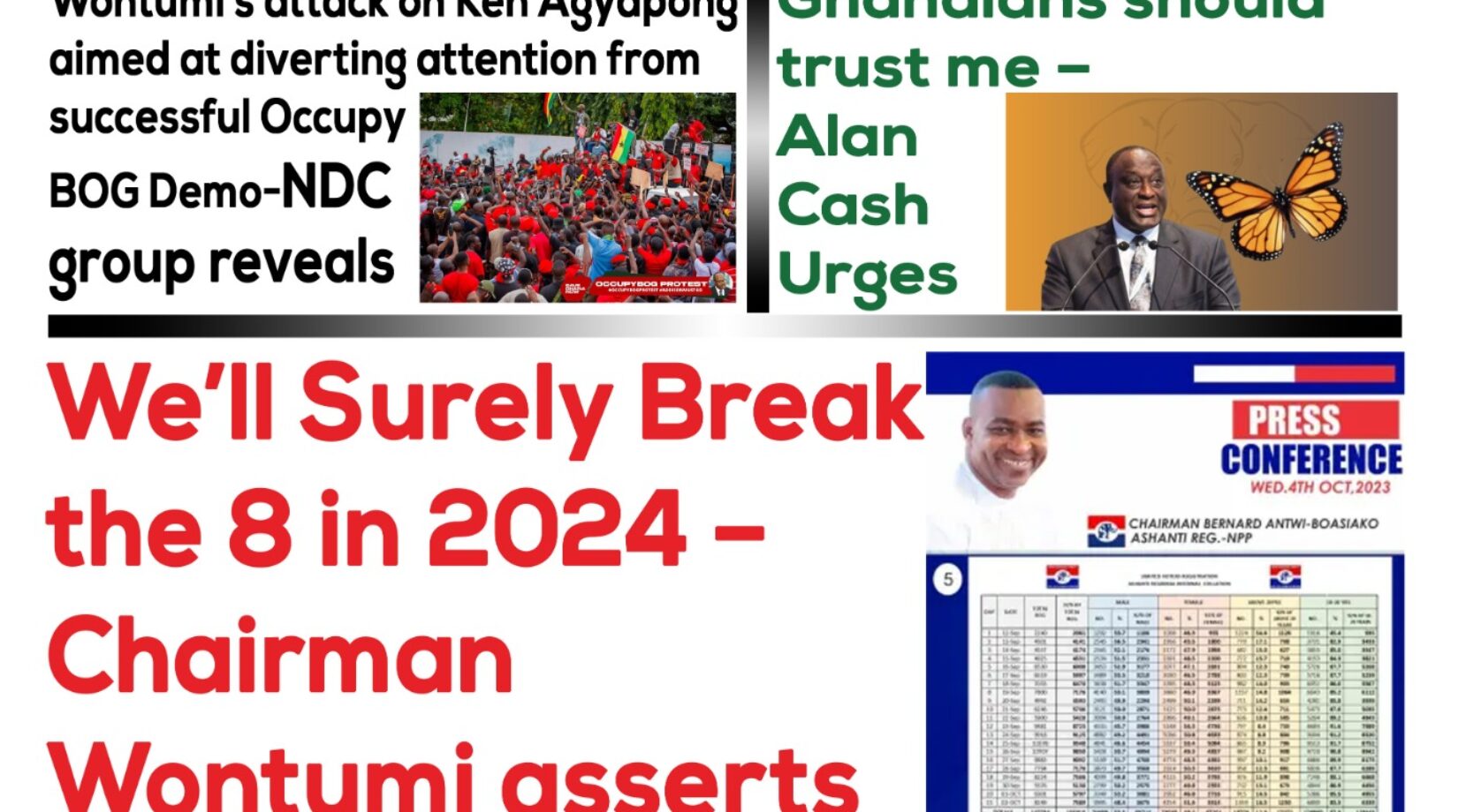 Thursday,5th October,2023 Edition of The New Trust Newspaper