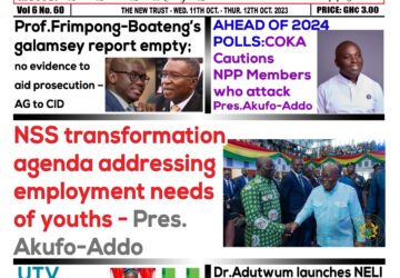 Wed.11th October,2023  Edition of The New Trust Newspaper