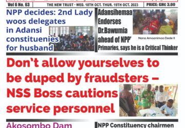 Wednesday,18th October,2023 Edition of The New Trust Newspaper
