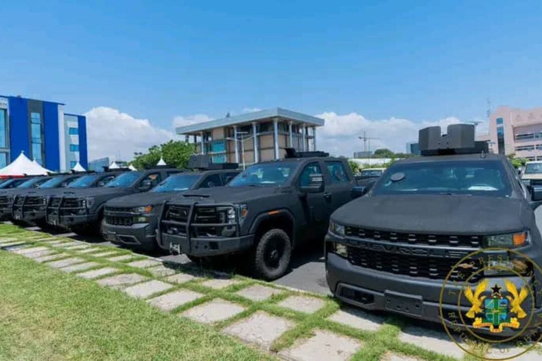 EUROPEAN UNION PRESENTS 105 MILITARISED VEHICLES TO GHANA