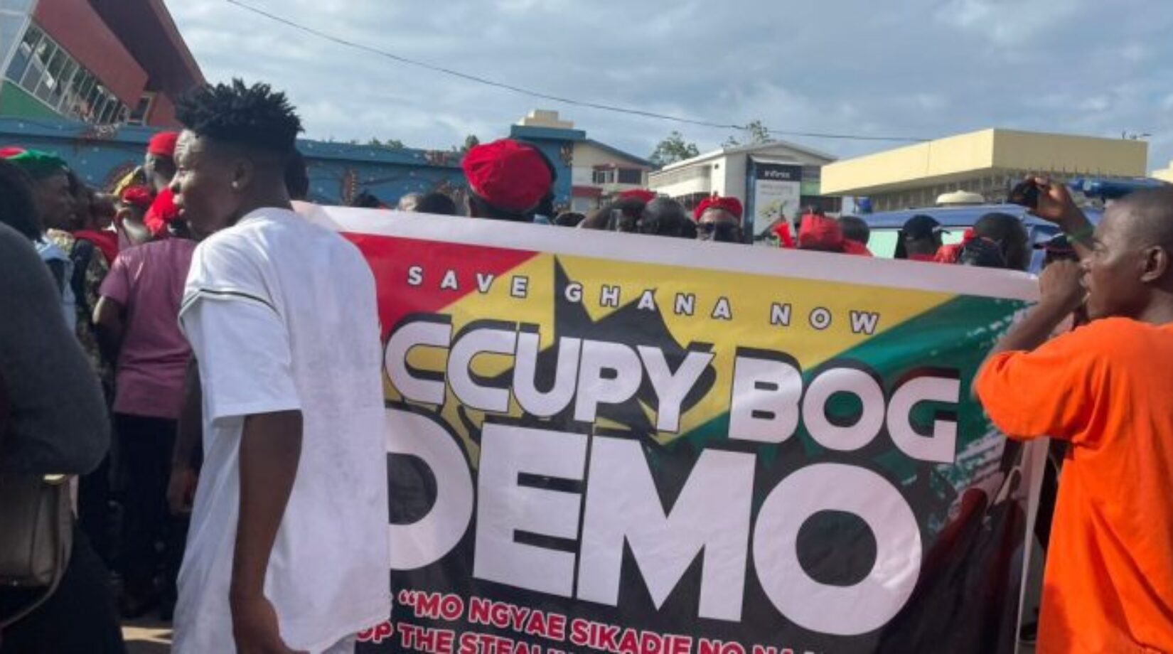ACCRA:#OccupyBoG protest takes off at Obra Spot