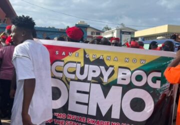 ACCRA:#OccupyBoG protest takes off at Obra Spot