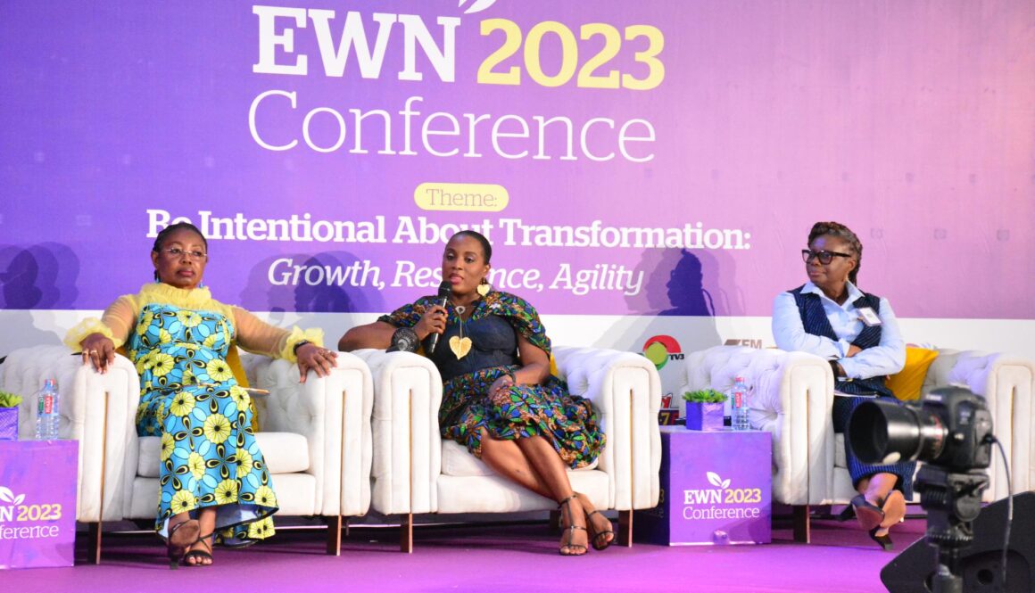 Antoinette Kwofie Chief Finance Officer (Middle) speaking at the Executive Women’s Network (EWN) Conference