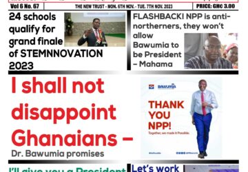 Monday,6th November,2023 Edition of The New Trust Newspaper
