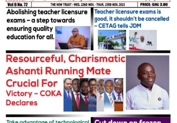 Wednesday 22nd November,2023 Edition of The New Trust Newspaper
