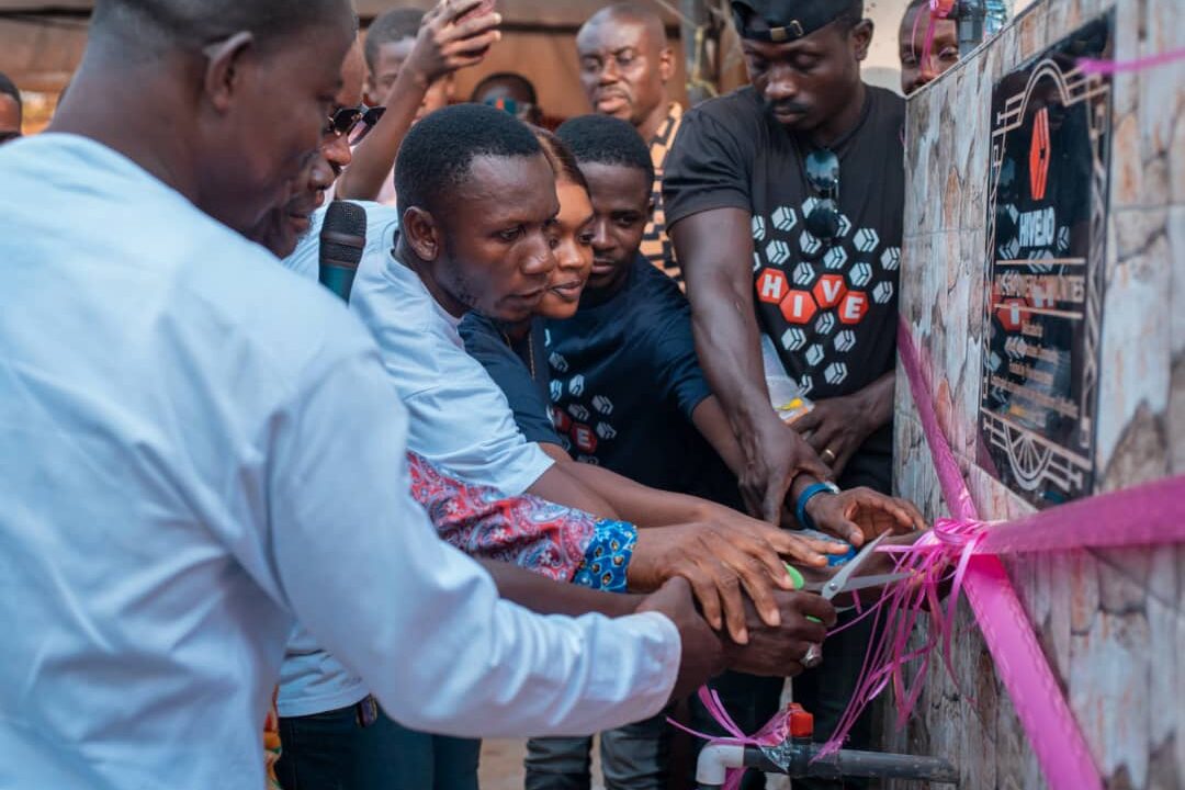 A/R:HIVE Gifts Wadie Adwumakase Community Its 14th Borehole