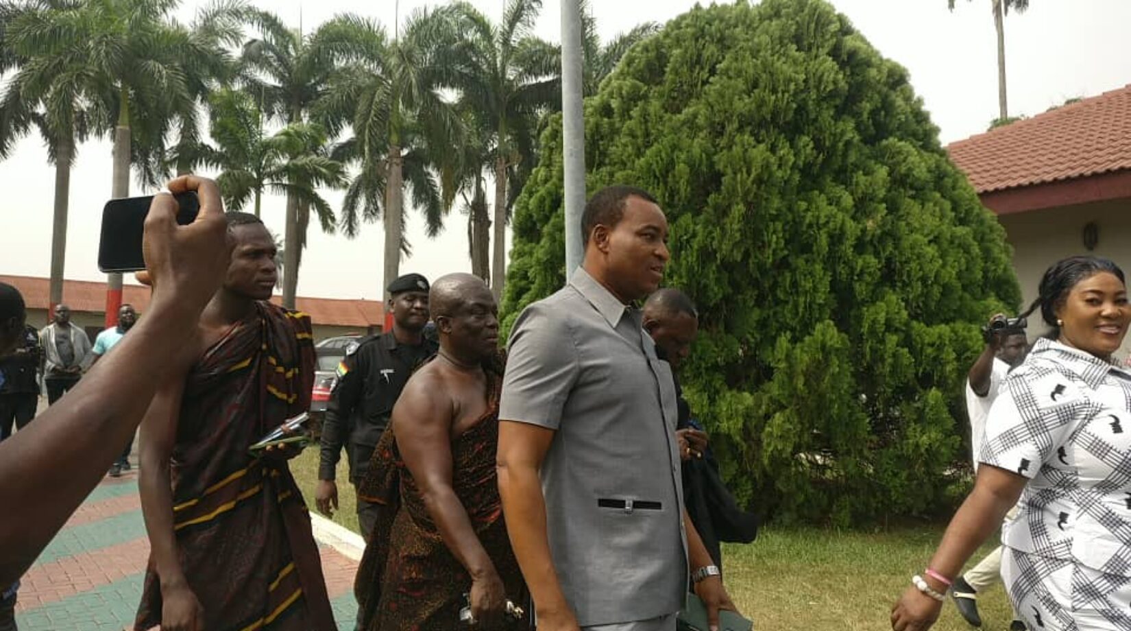 Videos:How Chairman Wontumi and NPP delegation Arrived at Manhyia Palace